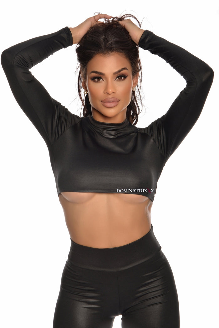 Cropped Dominatrix com Manga
