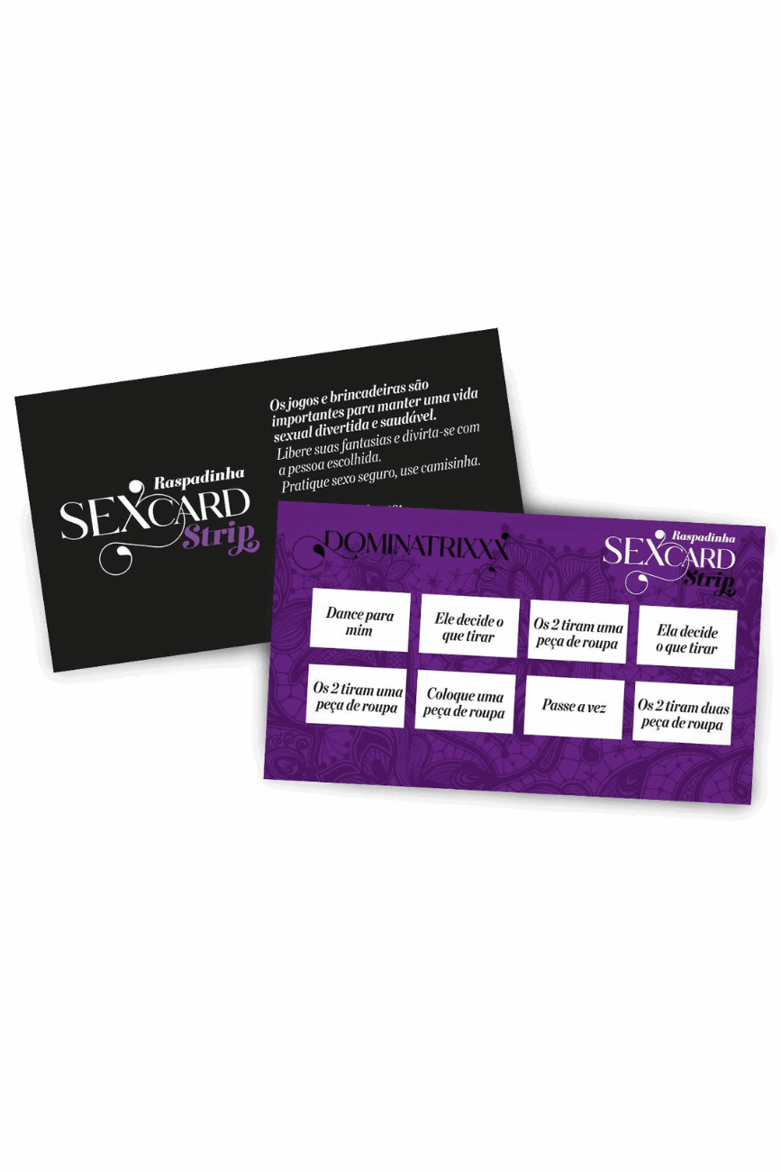 Raspadinha Strip Sex Card - Dominatrixxx