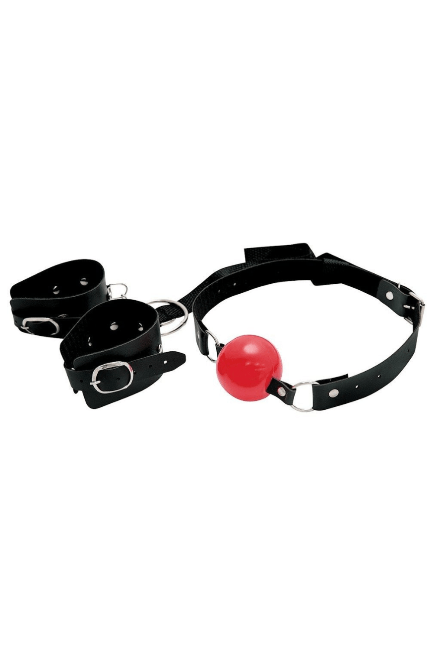 Bracelete com Mordaça Bola - Dominatrixxx