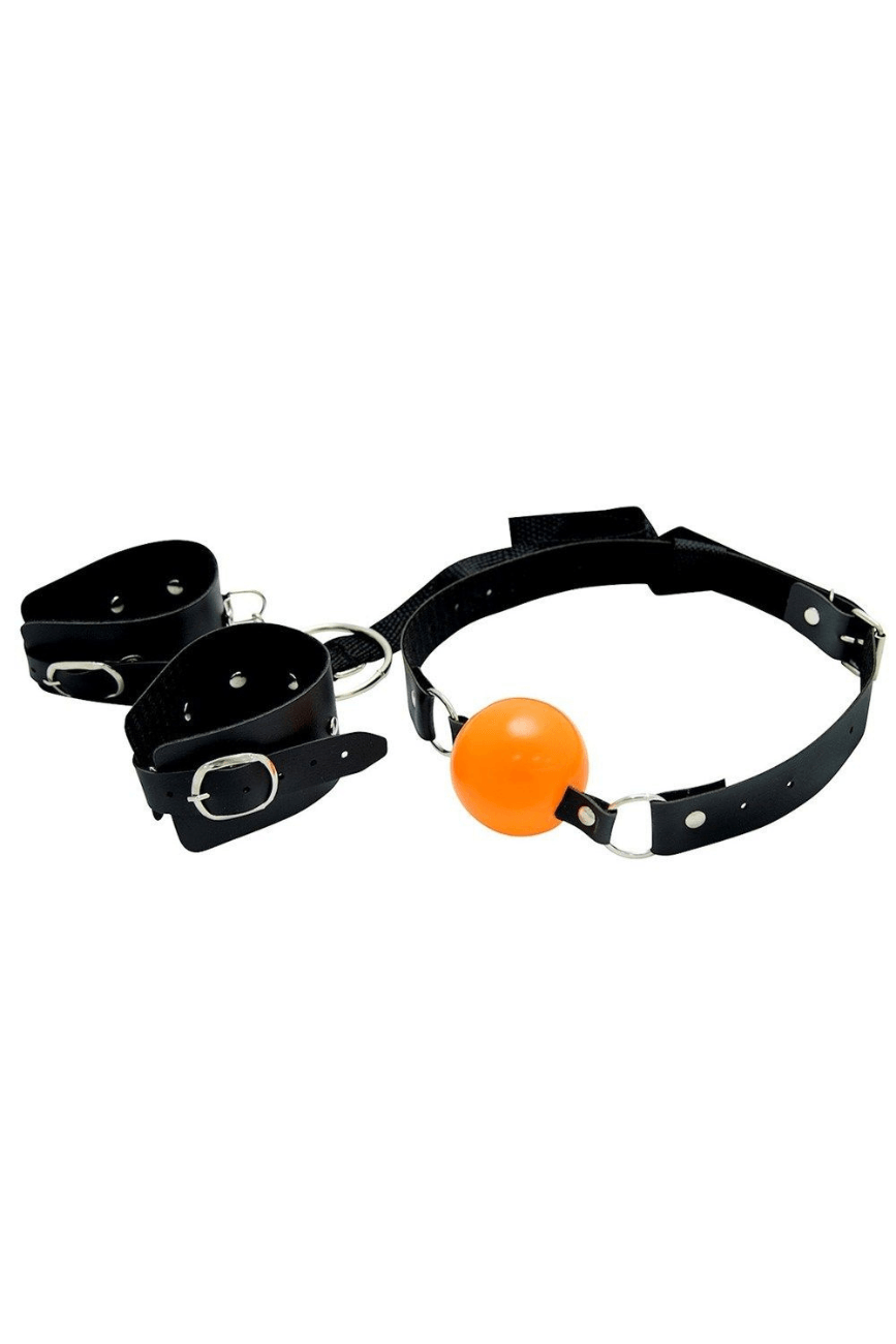 Bracelete com Mordaça Bola - Dominatrixxx