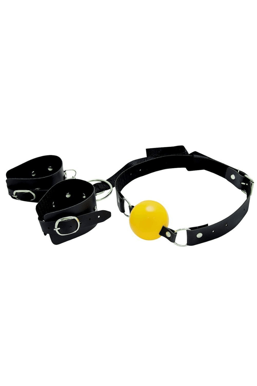 Bracelete com Mordaça Bola - Dominatrixxx