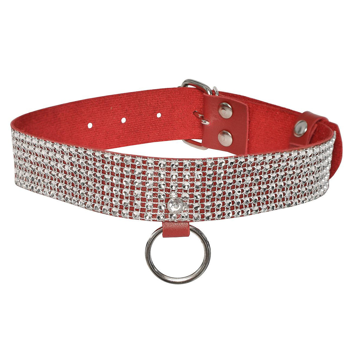 Choker Strass com Argola - Dominatrixxx